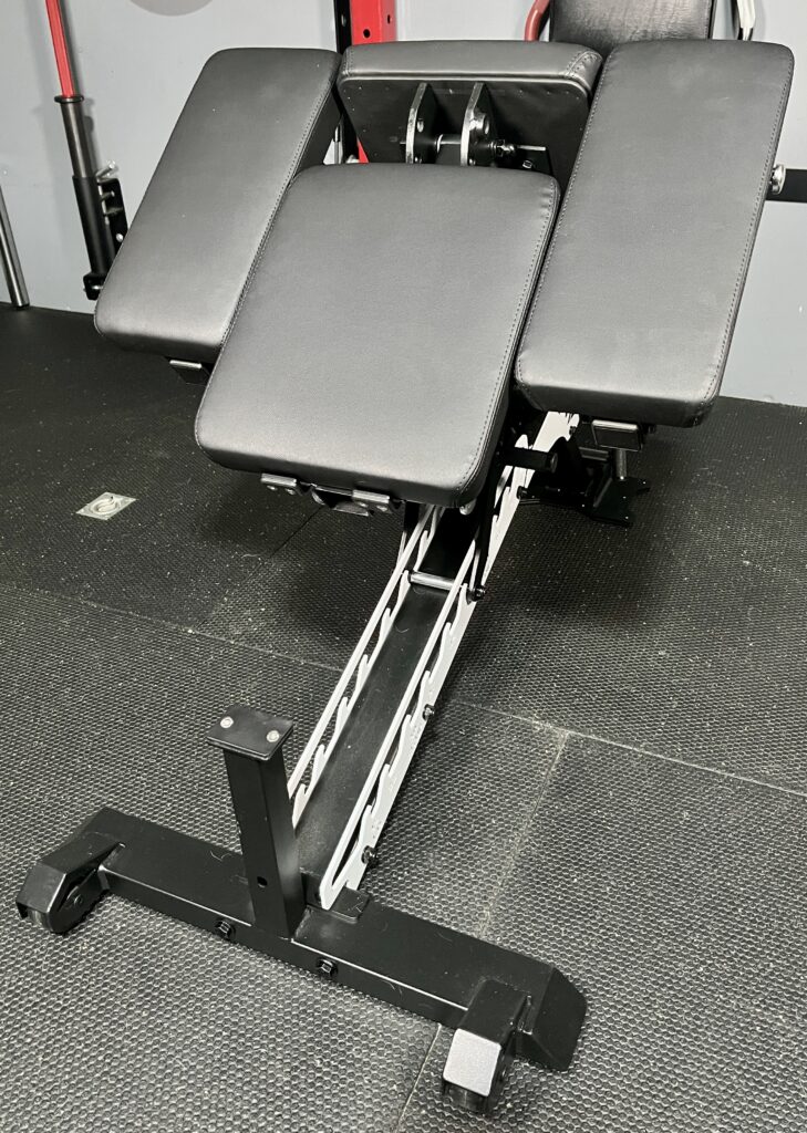abx preacher curl bench setup