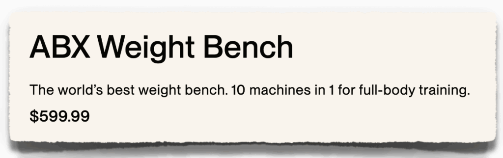 freak athlete abx bench price