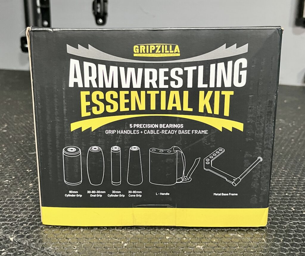 unboxing the Gripzilla arm wrestling kit