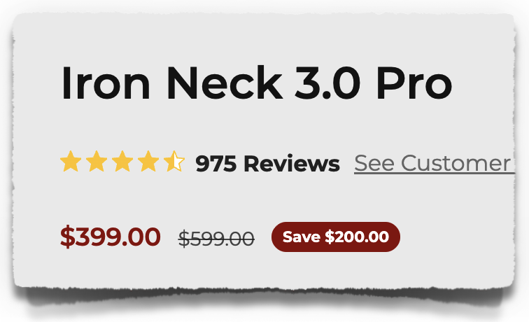 iron neck 3.0 pro price
