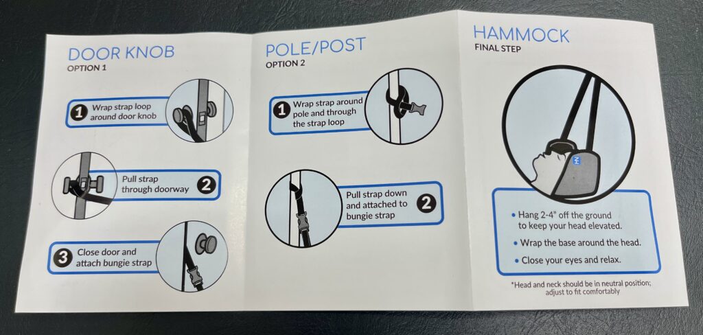 how to use the neck hammock