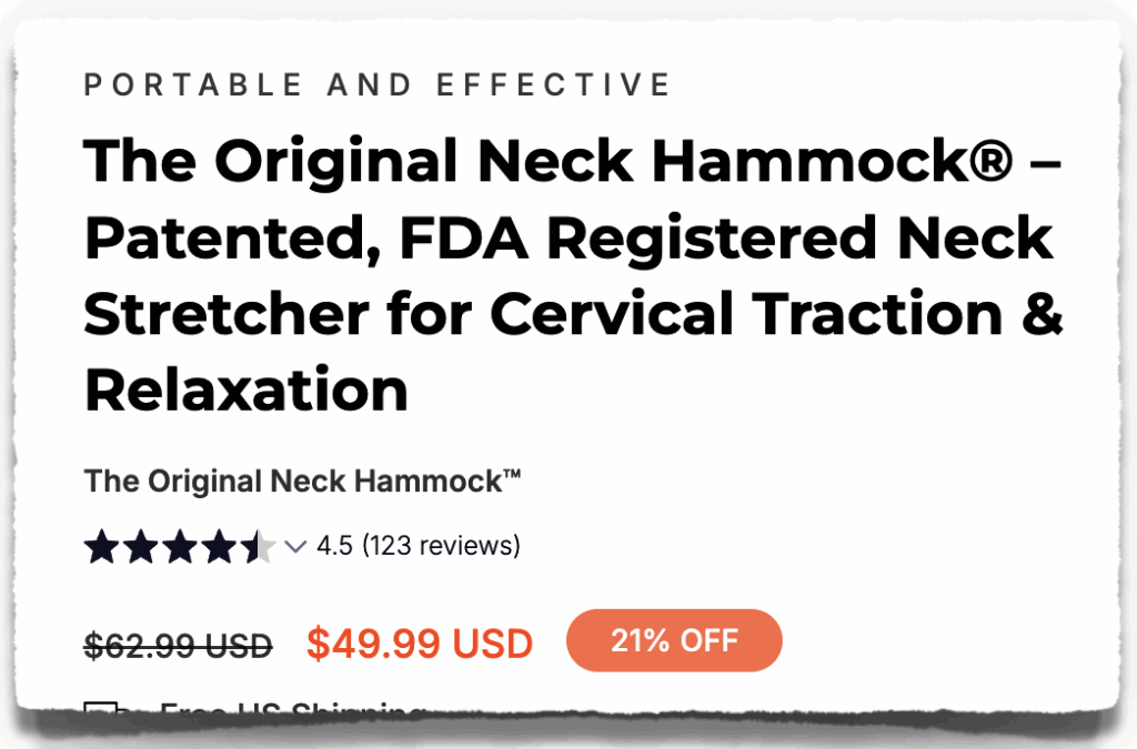 neck hammock price