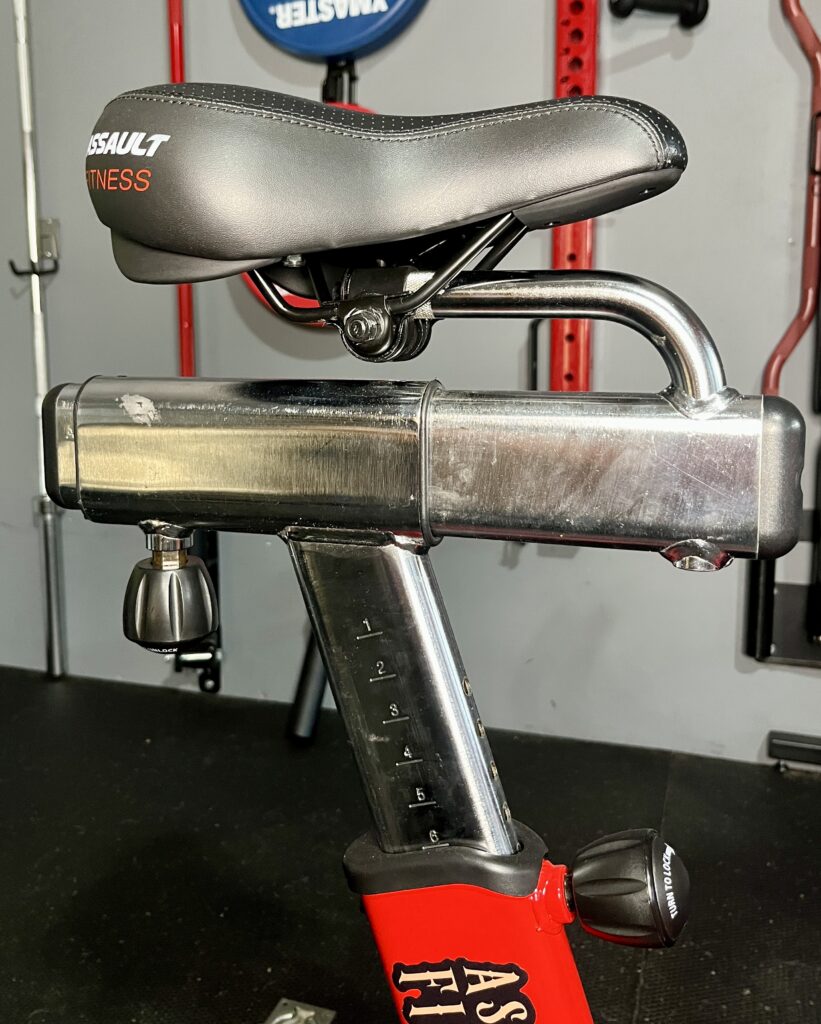 assault bike pro x adjustable seat