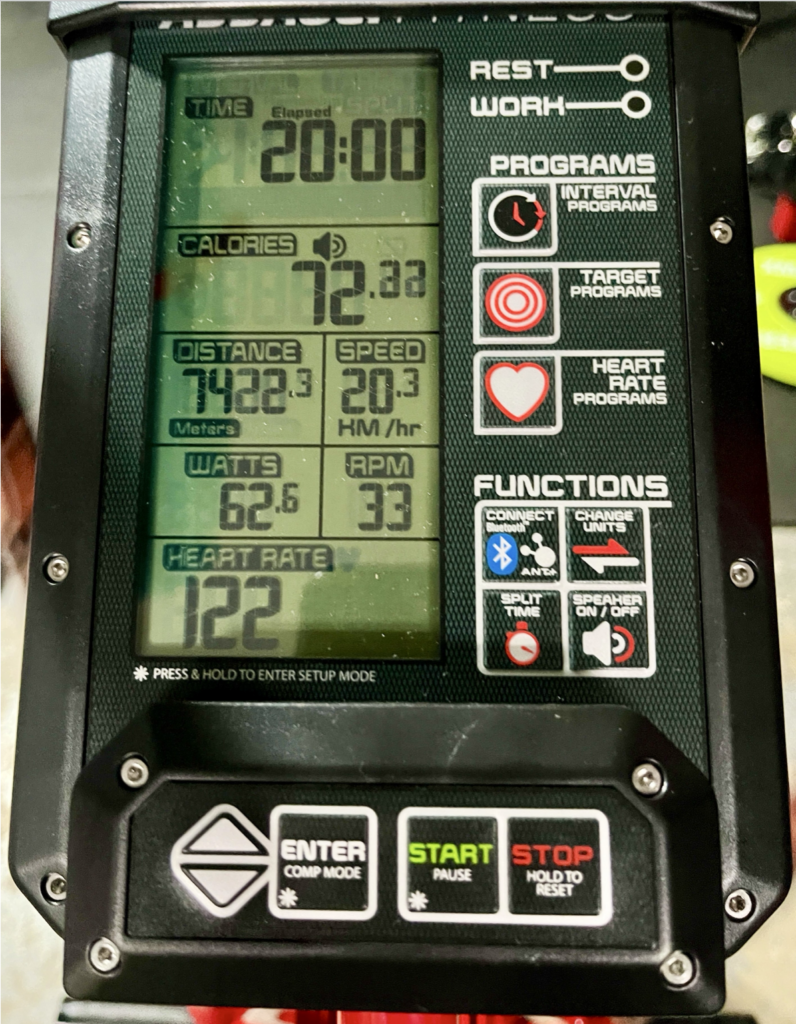 display console on the assault bike pro x
