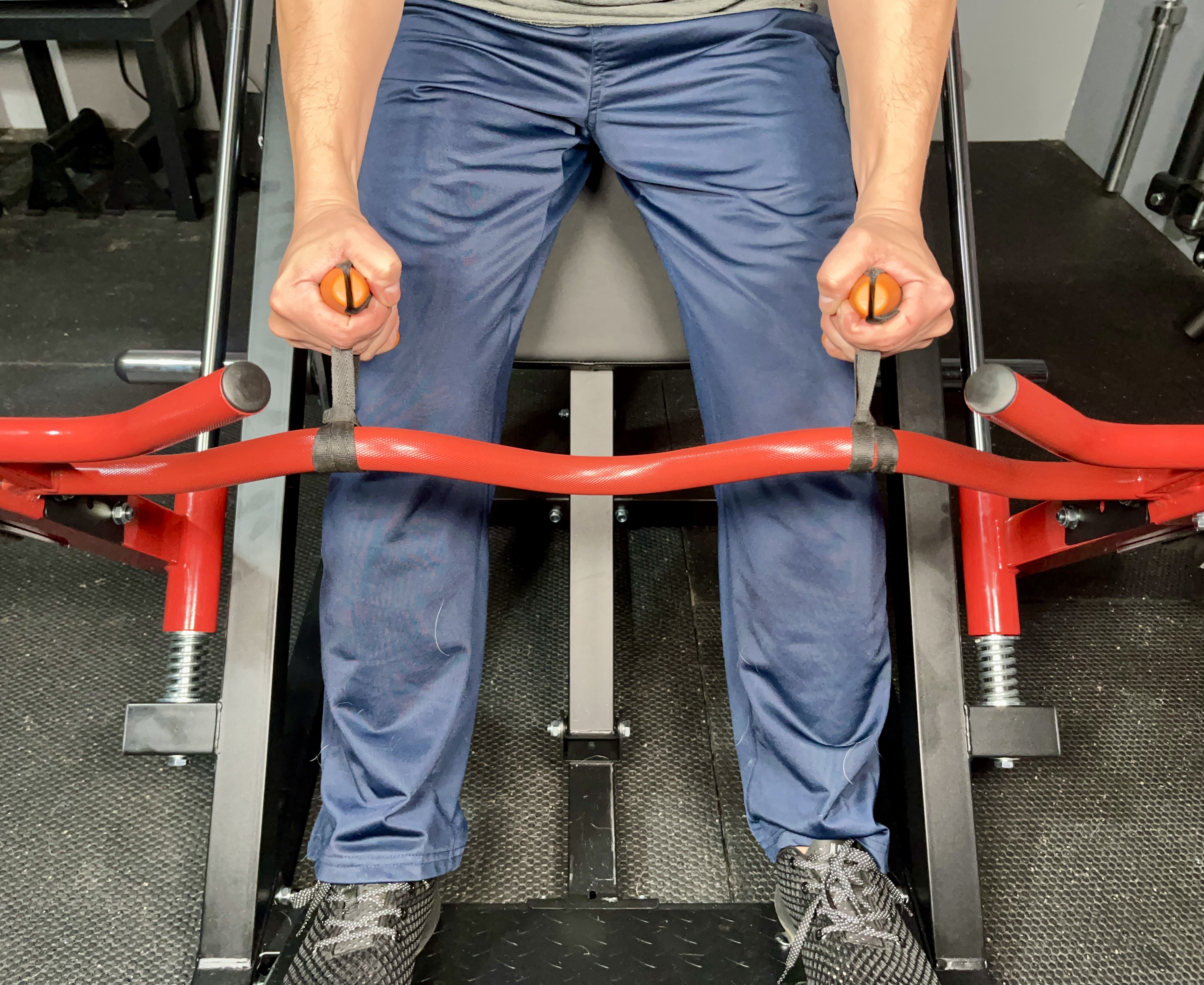 neutral grip on smith row machine