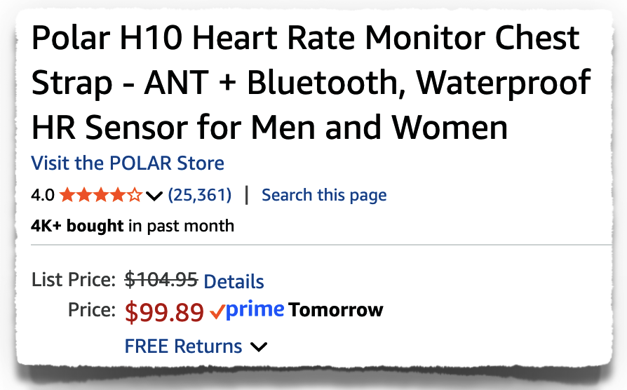 polar h10 price discount