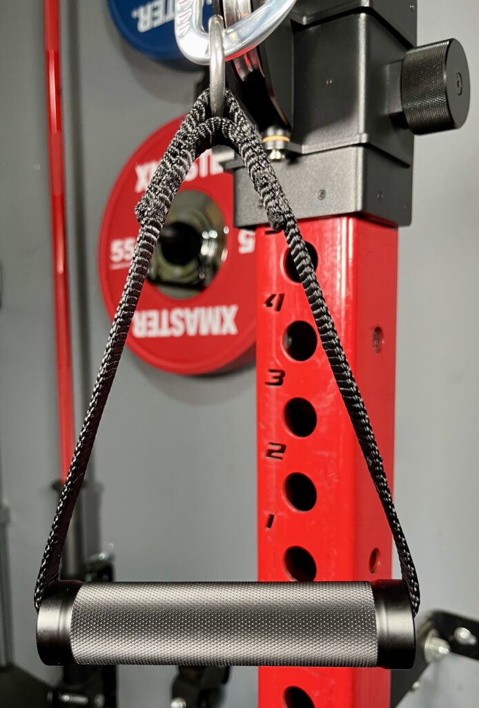 aluminum handle on the prx functional trainer