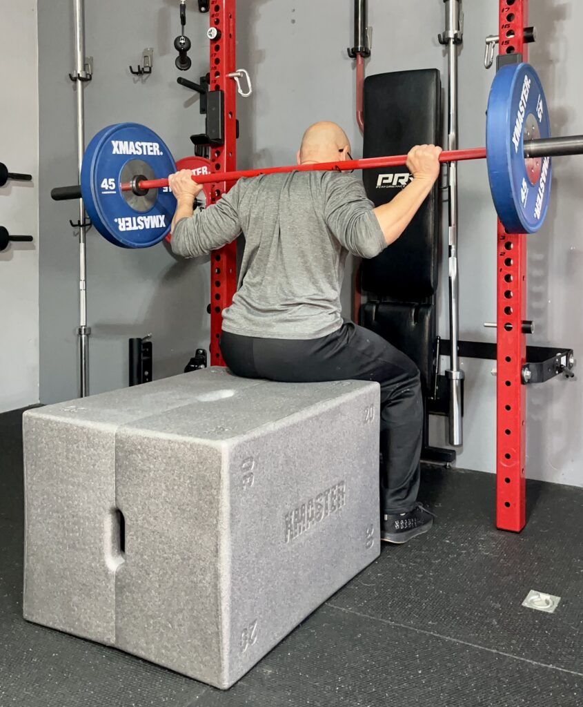using the xmaster plyo box for box squats