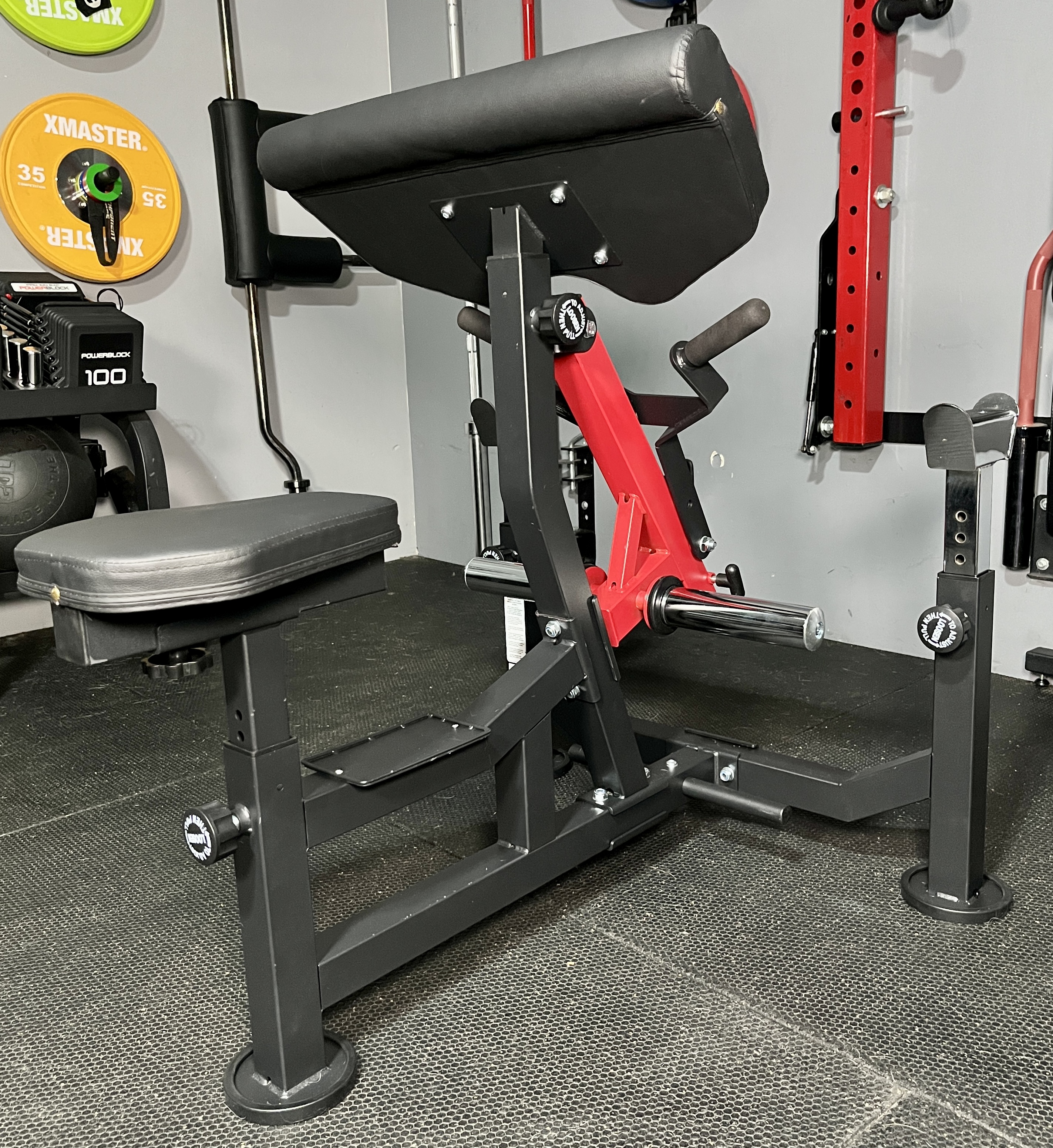 hvo preacher curl machine dimensions