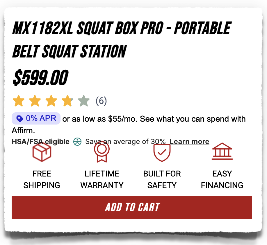 bodykore squat pro price cost