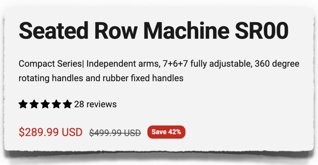 gmwd plate loaded row machine price cost