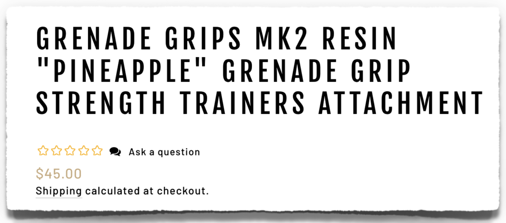 grenade grips price cost