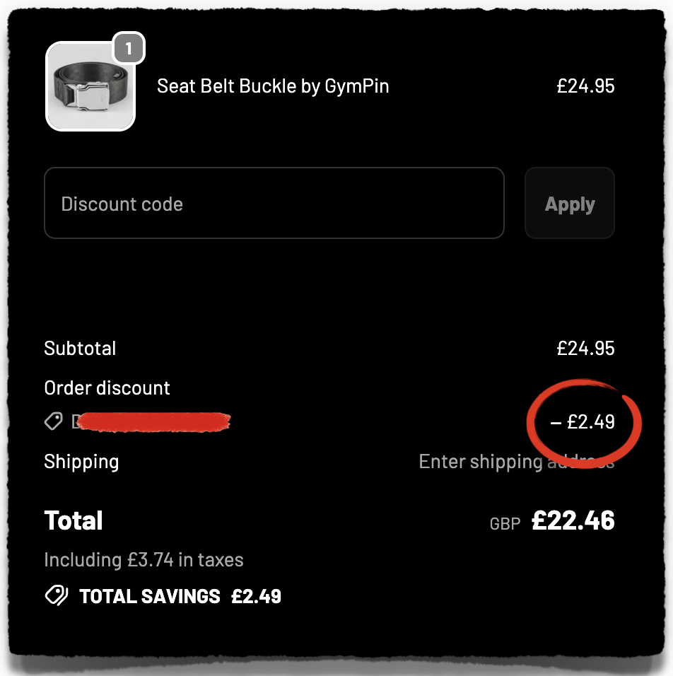 gympin discount code coupon