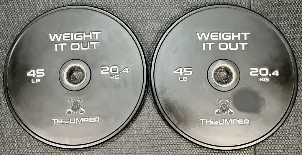 weight it out thin bumper plates specs