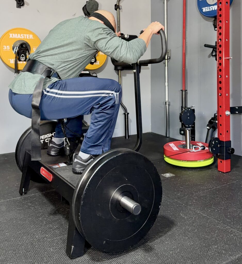 belt squats on the bodykore squat box pro belt squat platform