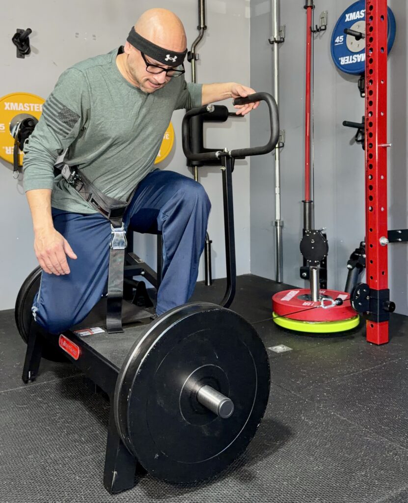 split squats off to the side