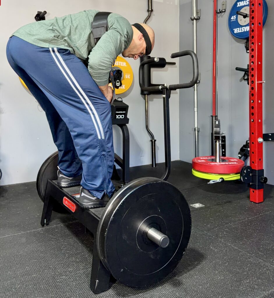 goor mornings using the squat harness
