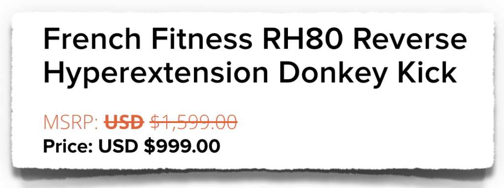 french fitness reverse hyper donkey price cost