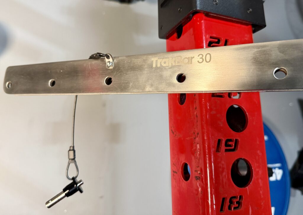 how many adjustments does the trakfitness trakbar 30 have?