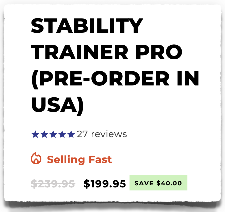 spacer mobility stability trainer pro price cost