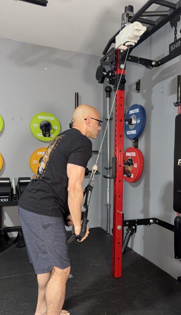 i like using the andreoni focus straps for tricep extensions