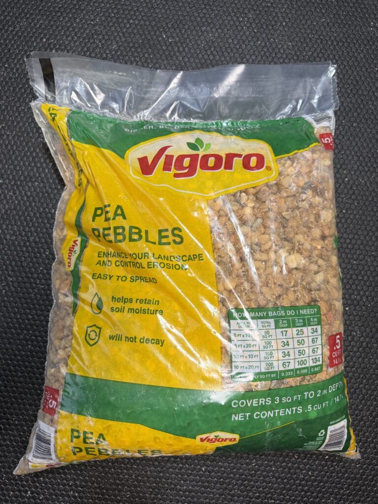 i filled the sandbag with pea pebbles